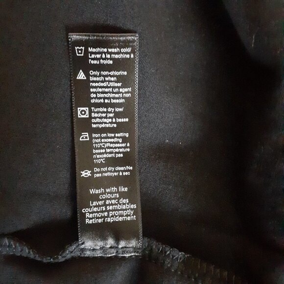 Paisley Sky Maternity NWT Women's XL Black Long Sleeve Dress - Picture 6 of 6